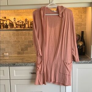Cardigan with Long Sleeves and Relaxed Fit